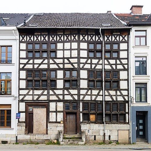 Maison Lambrette à colombages rue des Raines à Verviers